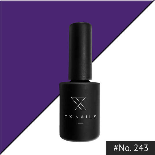 Ημιμόνιμο Βερνίκι AnGel FxNails - Dark Plum Violet Νο243 1