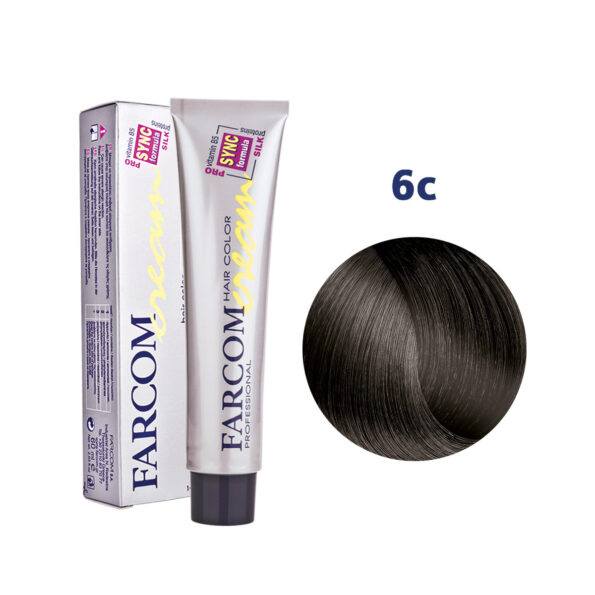 Farcom Hair Color Cream No.6C 1