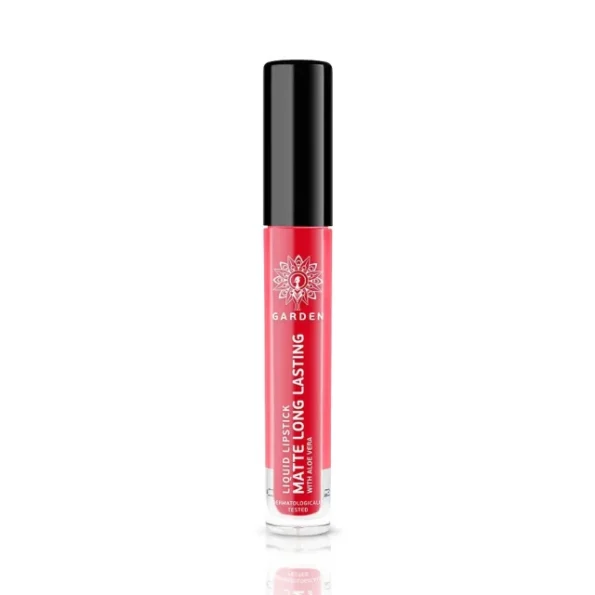 Garden Liquid Lipstick Matte Long Lasting With Aloe Vera Glorious Red 05 4ml 1