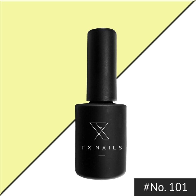 Ημιμόνιμο Βερνίκι AnGel FXnails No101 - Gel Polish 15ml Yellow Perla 1