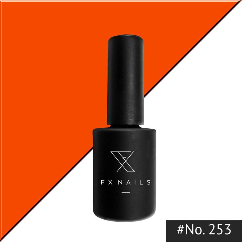 Ημιμόνιμο Βερνίκι AnGel FXnails - Gel Polish No253 Neon Orange 1