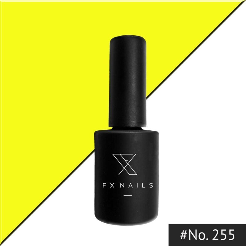 Ημιμόνιμο Βερνίκι AnGel FXnails No255 - Gel Polish 15ml Neon Yellow 1