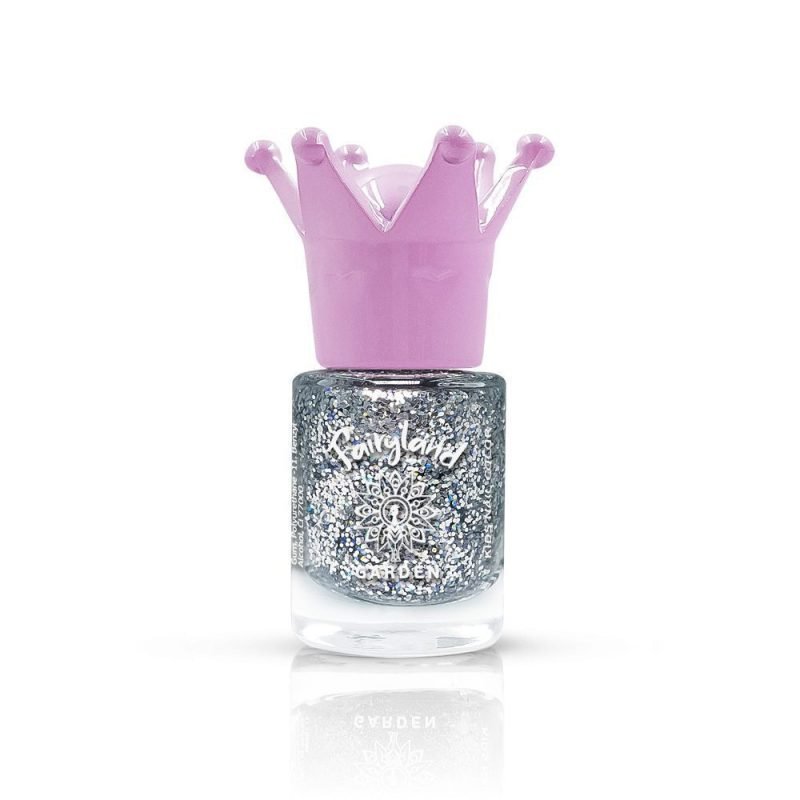 Garden Fairyland Glitter Silver Jiny 1, Παιδικό Βερνίκι Νυχιών Με Άρωμα Φράουλα 7,5ml. 1