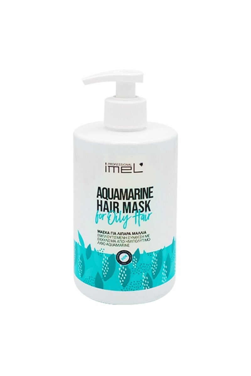 Imel Aquamarine Hair Mask For Oily Hair 500ml - Μάσκα για λιπαρά μαλλιά 1